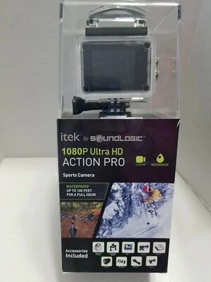 Itek SoundLogic Action Pro 1080P Ultra HD Waterproof Sports Camera & Accessories - Image 1 of 4