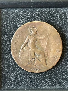 1916 ~ British Half Penny - 1916- King George V - - Picture 1 of 2