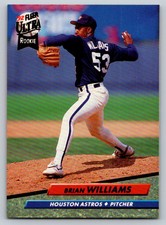 1992  Ultra #498 Brian Williams Rookie Card Houston Astros
