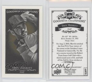 2016 Upper Deck Goodwin Champions Black & White Canvas Minis Troy Merritt #125