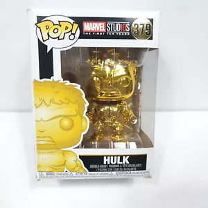 Funko Marvel Studio's 10th Anniversary Chrome Hulk Pop! #379 Scatola Danneggiata - Foto 1 di 8