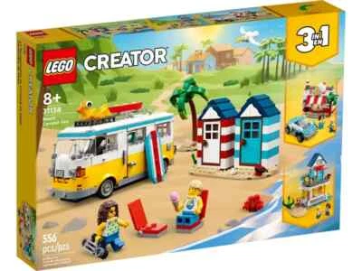 LEGO CREATOR: Beach Camper Van (31138) 3 in 1 Camper, Car and Ice Cream, House - Image 1 of 4