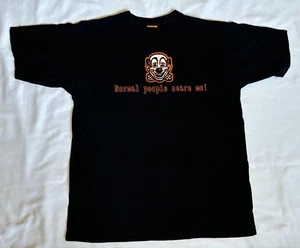 Vintage Normal People Scare Me Shirt Schwarz Medium Clown Lustig Skate Grunge Punk - Bild 1 von 7
