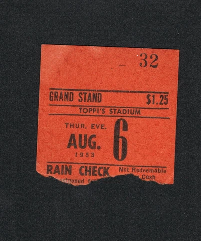 RARE 1953 boxing ticket TOPPI STADIUM Philadelphia Scott Marciano Carter Budwin Cover