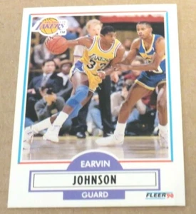 Earvin Johnson Los Angeles Lakers 1990-91 Fleer Card Number 93 - Picture 1 of 1