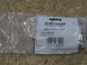 NEU WAGO Reihenklemme 2-polig Starthilfe 281-402 NEU werkseitig versiegelt Beutel mit 25 - Bild 1 von 3