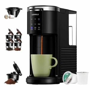 Single Serve Kaffeemaschine 3 in 1 Pod Kaffeemaschine 6-14 Unzen Brühen Entkalken Schwarz - Bild 1 von 5