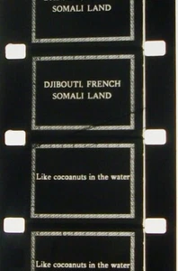 DJIBOUTI FRENCH SOMALI LAND 16MM FILM MOVIE ROLLED ON REEL S82 - Imagen 1 de 10
