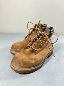 Timberland kid's brown nubuck wheat waterproof lace up boots Size 13.5 - Picture 1 of 3