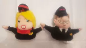 Silly Slammers #91 #92 Comair Airline Pilot Flt. Attendant bean bag plush dolls. - Picture 1 of 7