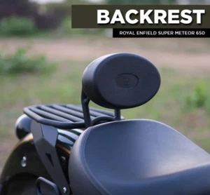 Respaldo MS Ovalado Compatible con Portaequipajes para Royal Enfield Super Meteor 650 - Imagen 1 de 8