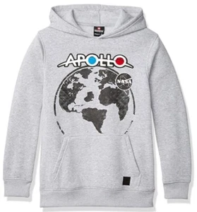 Southpole Boys' NASA Collection Fleece Sweatshirt Hoody, Grey, Small - Picture 1 of 1