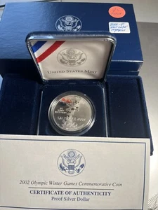 2002 winter Olympic Games, Salt Lake City Silver Dollar Proof - Picture 1 of 1