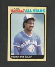 1989 Fleer Baseball All-Stars George Bell #2 Toronto Blue Jays