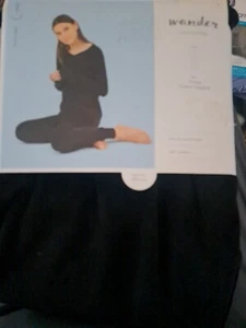 Wander by Hottotties Women's VELOUR SOFT Thermal Leggings - Black Heavyweight - Picture 1 of 4