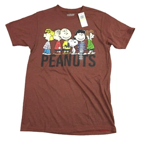 Hybrid Men's Red Peanuts Crewneck Short-Sleeve Graphic Tee T-Shirt Medium - Picture 1 of 8