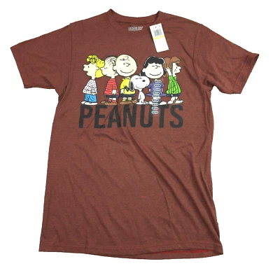 Hybrid Men's Red Peanuts Crewneck Short-Sleeve Graphic Tee T-Shirt Medium - Image 1 of 4