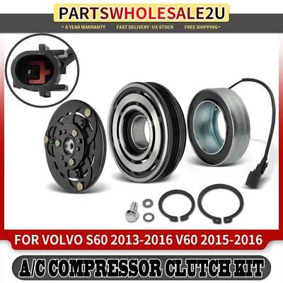 Новый комплект муфты компрессора кондиционера для Volvo S60 2013-2016 S60 Cross Country 2016 V60 - Изображение 1 из 4