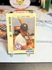 1990 Best Albany-Colonie Yankees/A's All Decade Kevin Maas #12 Rookie RC