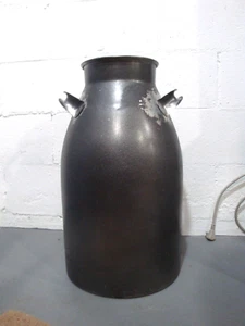 DE COLECCIÓN 10 GALONES 100% ACERO INOXIDABLE 2 ASAS LATA DE LECHE EXCELENTE SIN ABOLLADURAS NI ABOLLADURAS - Imagen 1 de 6