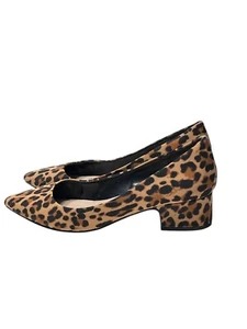 Aldo Leopard Print Block Heel Pointed Toe Pumps size 7 - Picture 1 of 11