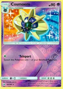 "Cosmoem" #65/149 Rare Reverse Holo Sun & Moon Pokémon TCG! 2 Card Set! LP! - Picture 1 of 3