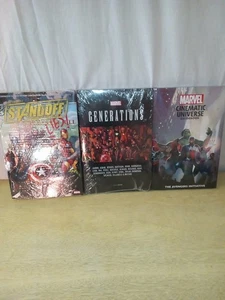 Lot Of 3 Marvel Avengers , Universe , Generations Sealed Hard Cover - Picture 1 of 11