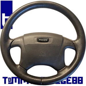 4-Speichen Leder-Lenkrad grau Volvo S70 V70-I bis 2000 Airbag Lederlenkrad - Bild 1 von 11
