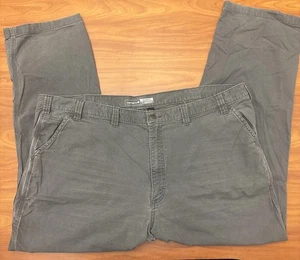 Pantalones de trabajo Carhartt resistentes flexibles calce relajado de lona carga grises para hombre 48x32 - Imagen 1 de 12