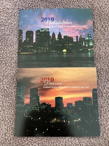 2010 US Mint Uncirculated Coin Sets, Philadelphia & Denver Mints - Picture 1 of 4