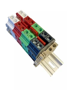 Power Distribution UL Dinkle Parallel Assembly DK10N White Red Green Black wi... - Picture 1 of 1