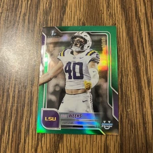 2025 Bowman U Chrome Football Whit Weeks Green /99 - Bild 1 von 2