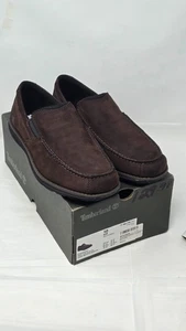 Timberland Men’s Edgemont Moc Toe Nubuck Slip On Loafers Shoes size 10D - Picture 1 of 7