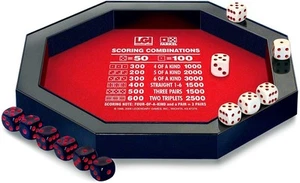 Farkel Game Set with Deluxe Dice Rolling Tray, Built-in Dice-Collection Chann... - Bild 1 von 6