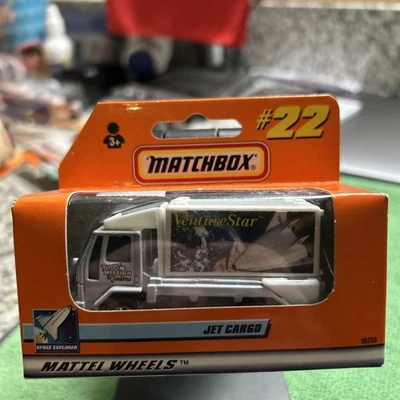 MATCHBOX 1999 - JET CARGO Venture Star Space Box Truck #22 - Ventana ampolla en caja Foto 1 de 2