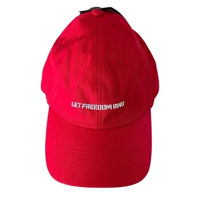Under Armour Heat Gear Let Freedom Ring Red Baseball Cap NWT - Image 1 of 4