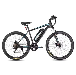 HH HILAND 26 Inch Electric Mountain Bike, Full-Suspension 20MPH, 7 Speed - Picture 1 of 5