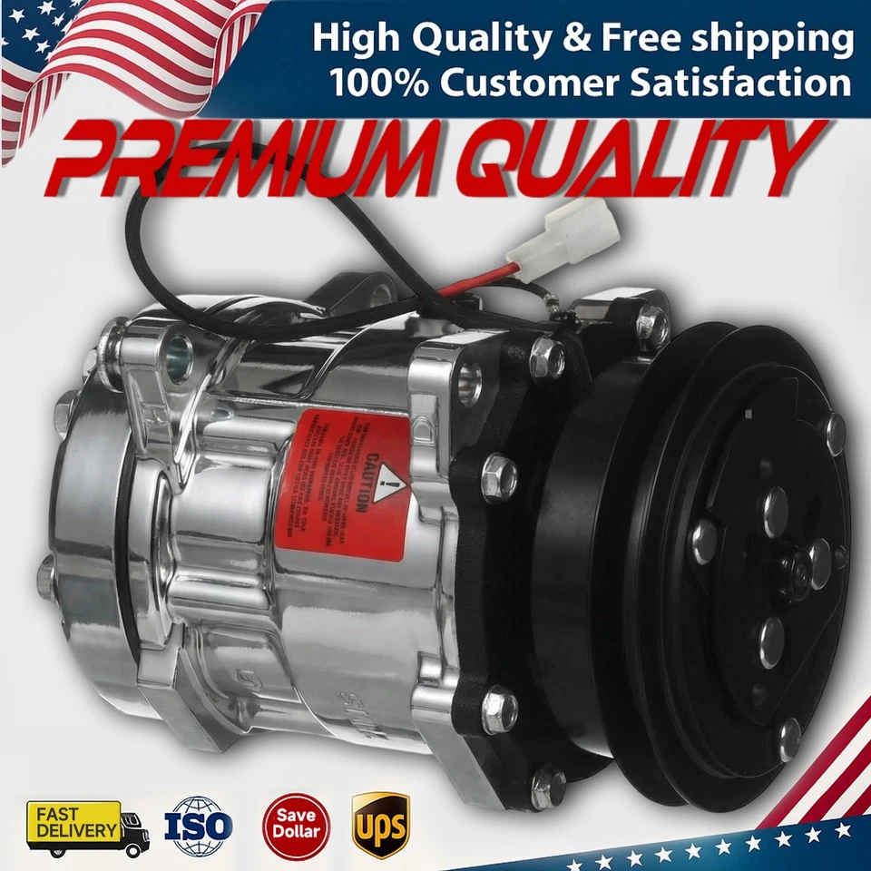 AC A/C Compressor w/Clutch For90 91 92 93 Mazda B2200 CO7240S 67599 1-Groove Foto 1 de 4