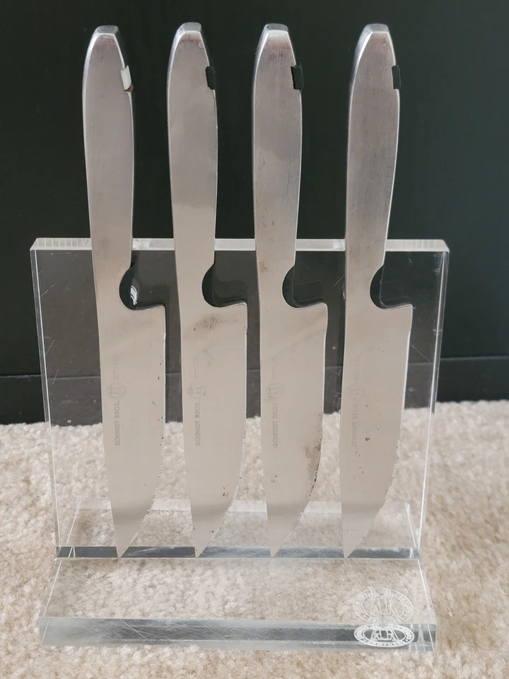 Schmidt Bros. Heritage Series #9  5 Steak Knife Set 4 Piece, All Steel - Image 1 of 4