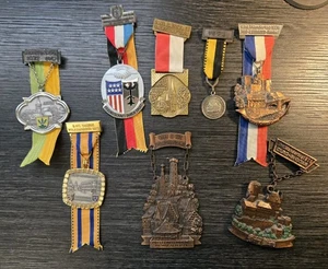 Lote de 8 medallas de senderismo alemanas vintage - Imagen 1 de 7