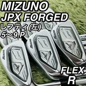 Lefty Mizuno JPX Forged Irons #5-9,Pw(6Clubs)/OT i85 carbon/Flex:Regular - Picture 1 of 10