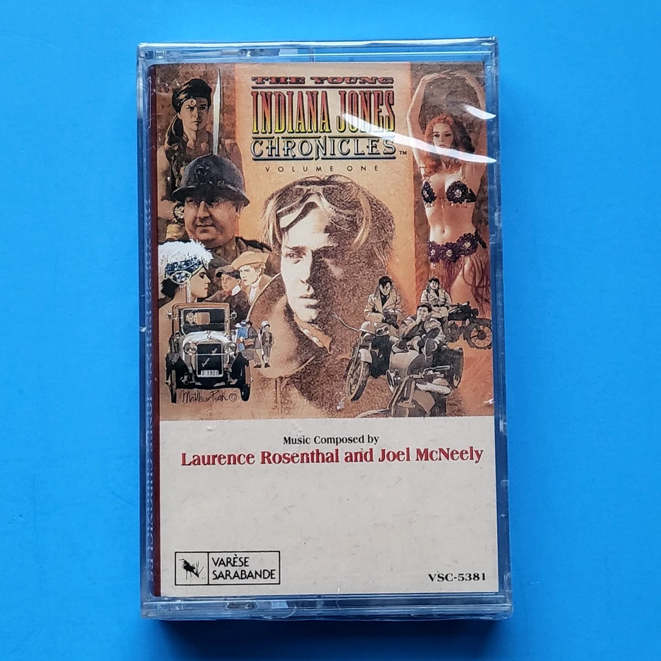 The Young Indiana Jones Chronicles Volume One Soundtrack Cassette Tape NEW - Image 1 of 4
