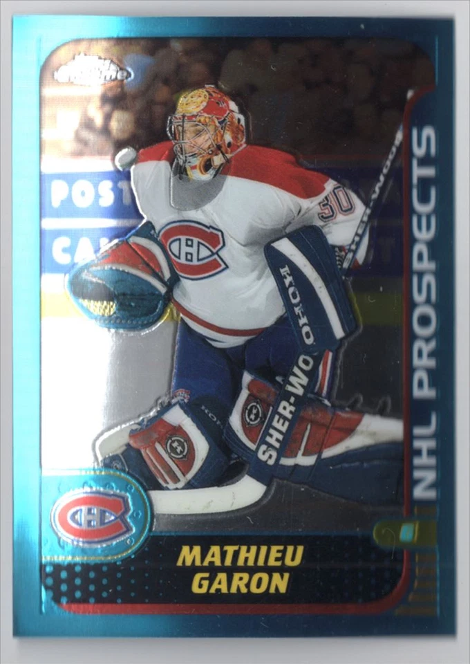 2001-02 Topps Chrome Mathieu Garon Montreal Canadiens #142 - Image 1 of 2