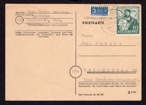 Ocupación aliada BiZone Michel número 103 franqueo individual Aquisgrán 1949 - Imagen 1 de 2