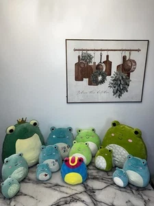 Squishmallows 8" Wendy, Wendy floreale, latta Wendy, Ludwig & Obu x5 rane peluche - Foto 1 di 4