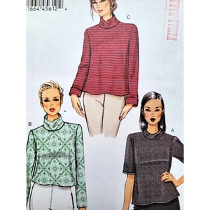 Easy Vogue V9028 Women's Turtleneck Shirts Sewing Pattern, Sz 6-14 - Picture 1 of 9