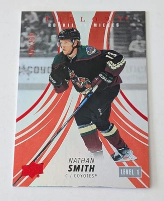 2022-23 Trilogy Rookie Premieres /299 Red Level 1 #101 Nathan Smith RC Coyotes  - Image 1 of 2