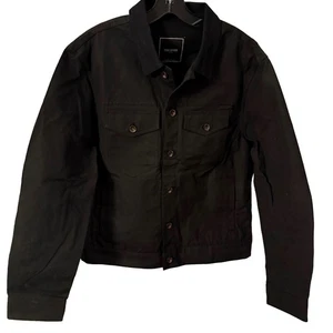 Todd Snyder Herren Dylan Jacke gewachste Baumwolle Denim schwarz Gr. L Neu mit Etikett - Bild 1 von 13