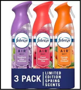 Febreze Air Mist Odor-Fighting Air Freshener Mixed Scent, Southern Lilac Morning - Picture 1 of 5