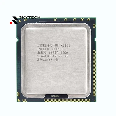 Intel Xeon X5650 2.66GHz SLBV3 Six-Core 12MB 6.40GT/s LGA 1366 Processor CPU - Image 1 of 2